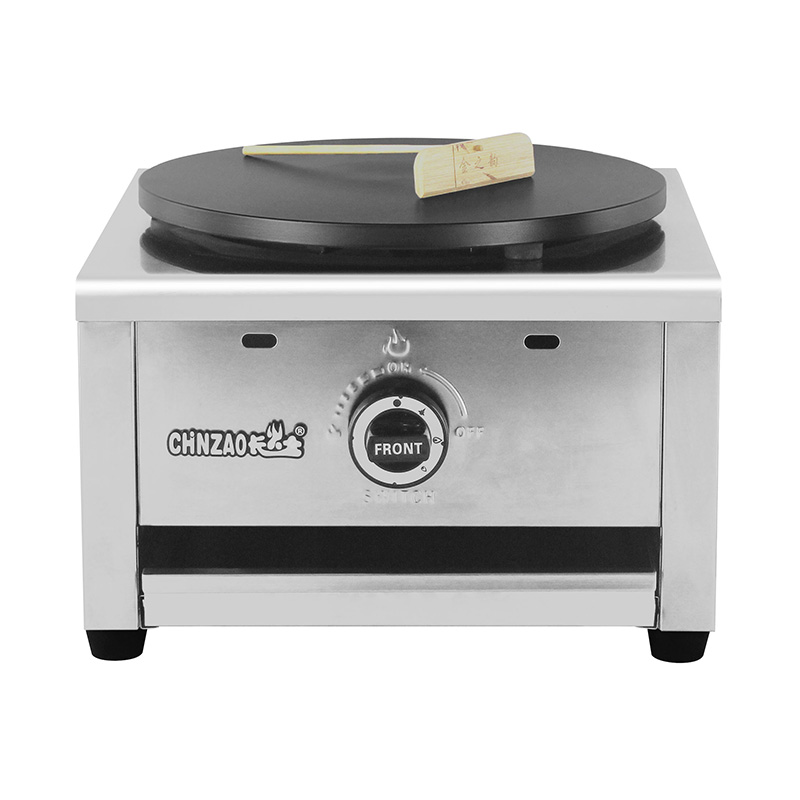 آلة صنع الكريب المصنوعة من الفولاذ المقاوم للصدأ المطلية بالتفلون بالغاز الطبيعي/غاز البترول المسال